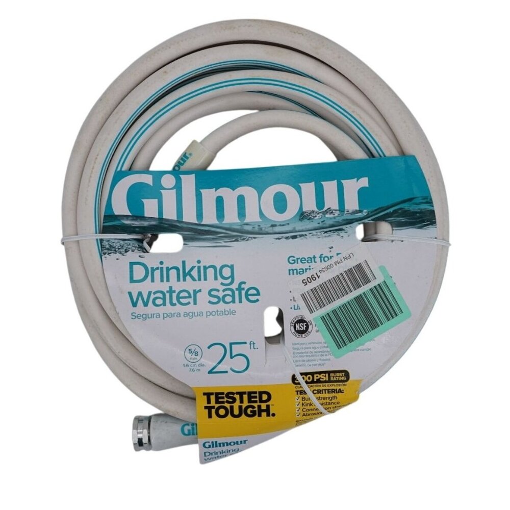 Gilmour Safe Drinking Water Hose – 25 ft (Shows Signs of Shelf Wear)